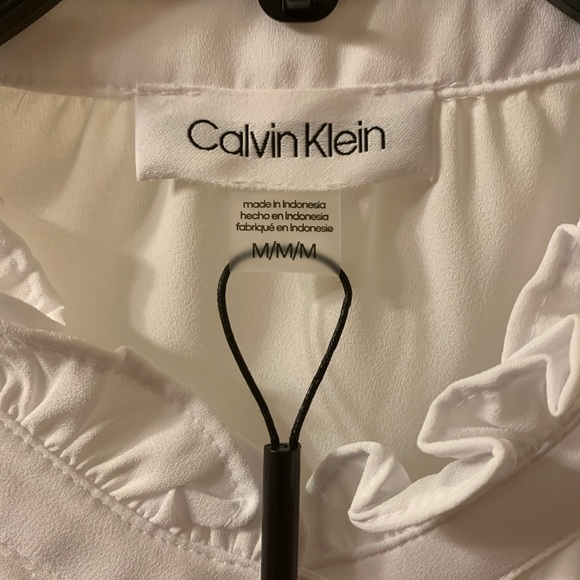 Calvin Klein Blouse, sz M, NWT $59.00 - Picture 3 of 16